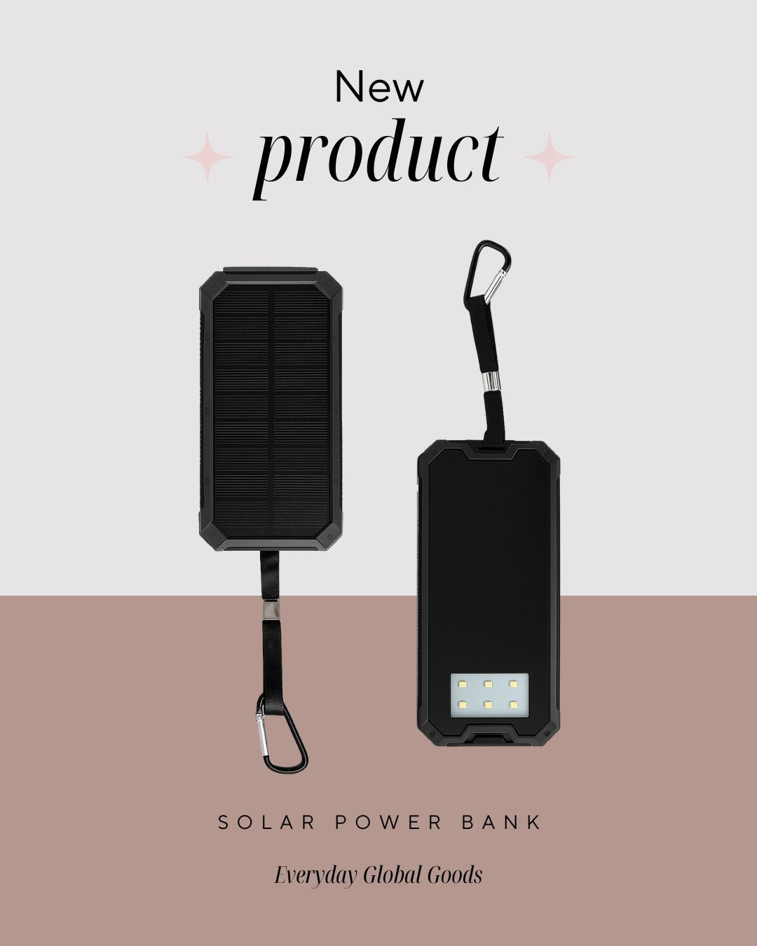 Solar Power bank with torch