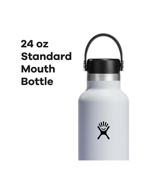 Hydro Flask Standard Mouth Water Bottle, 24 oz, White