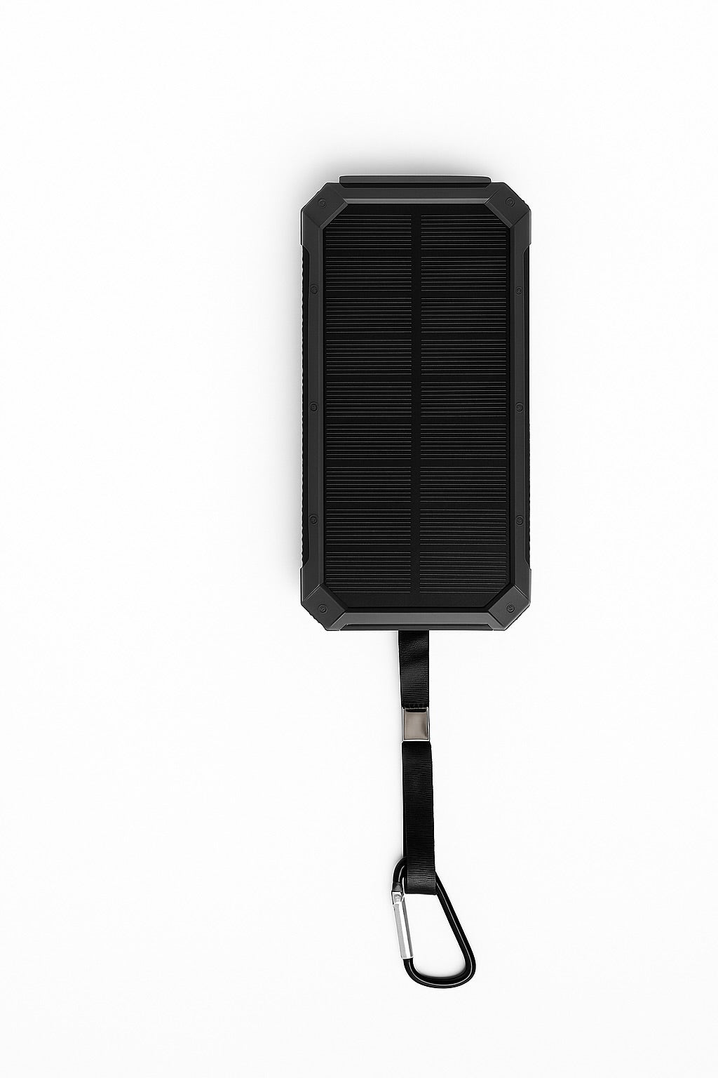 Solar Charger Power Bank 10,000mah in-built torch with carabiner clip