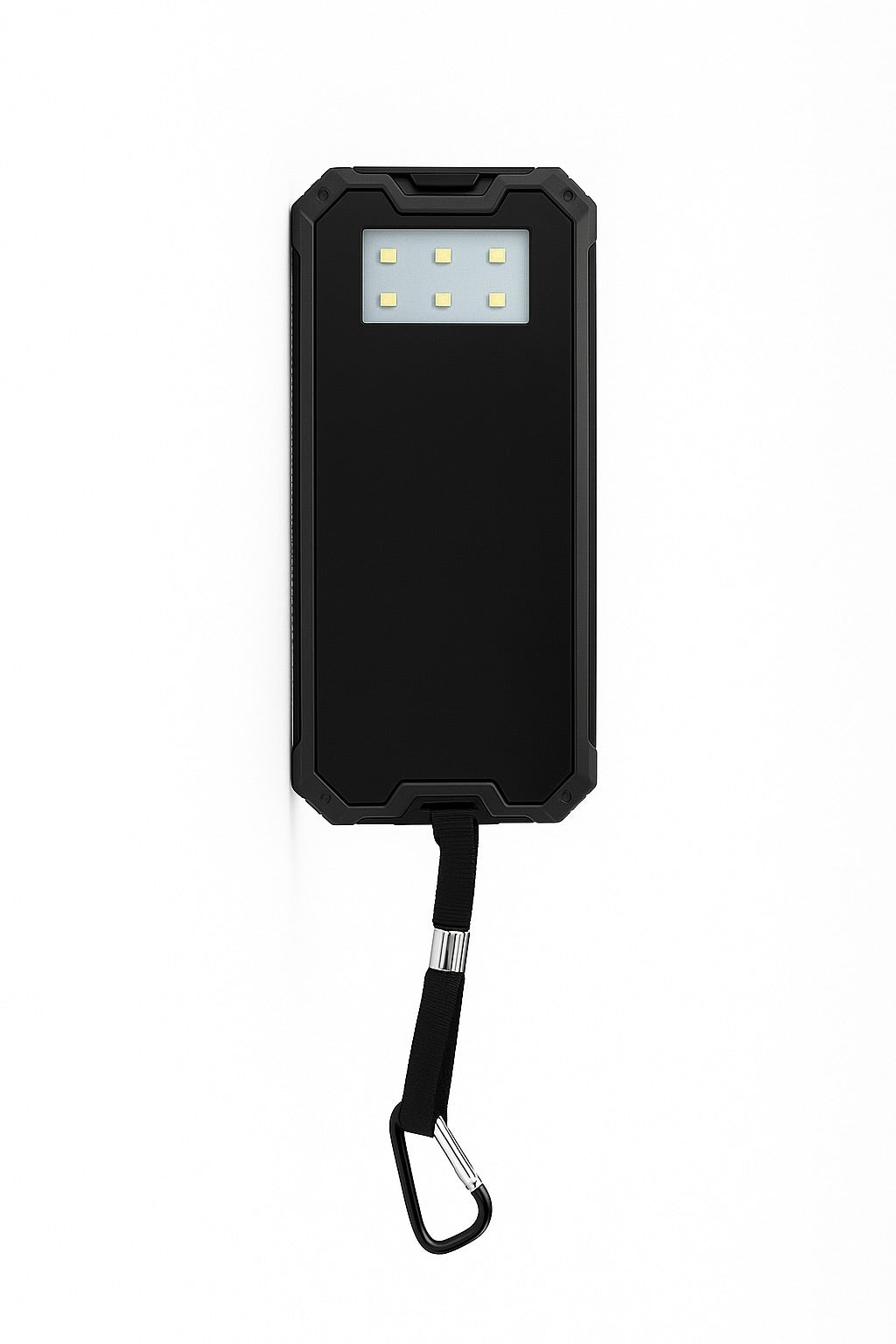 Solar Charger Power Bank 10,000mah in-built torch with carabiner clip